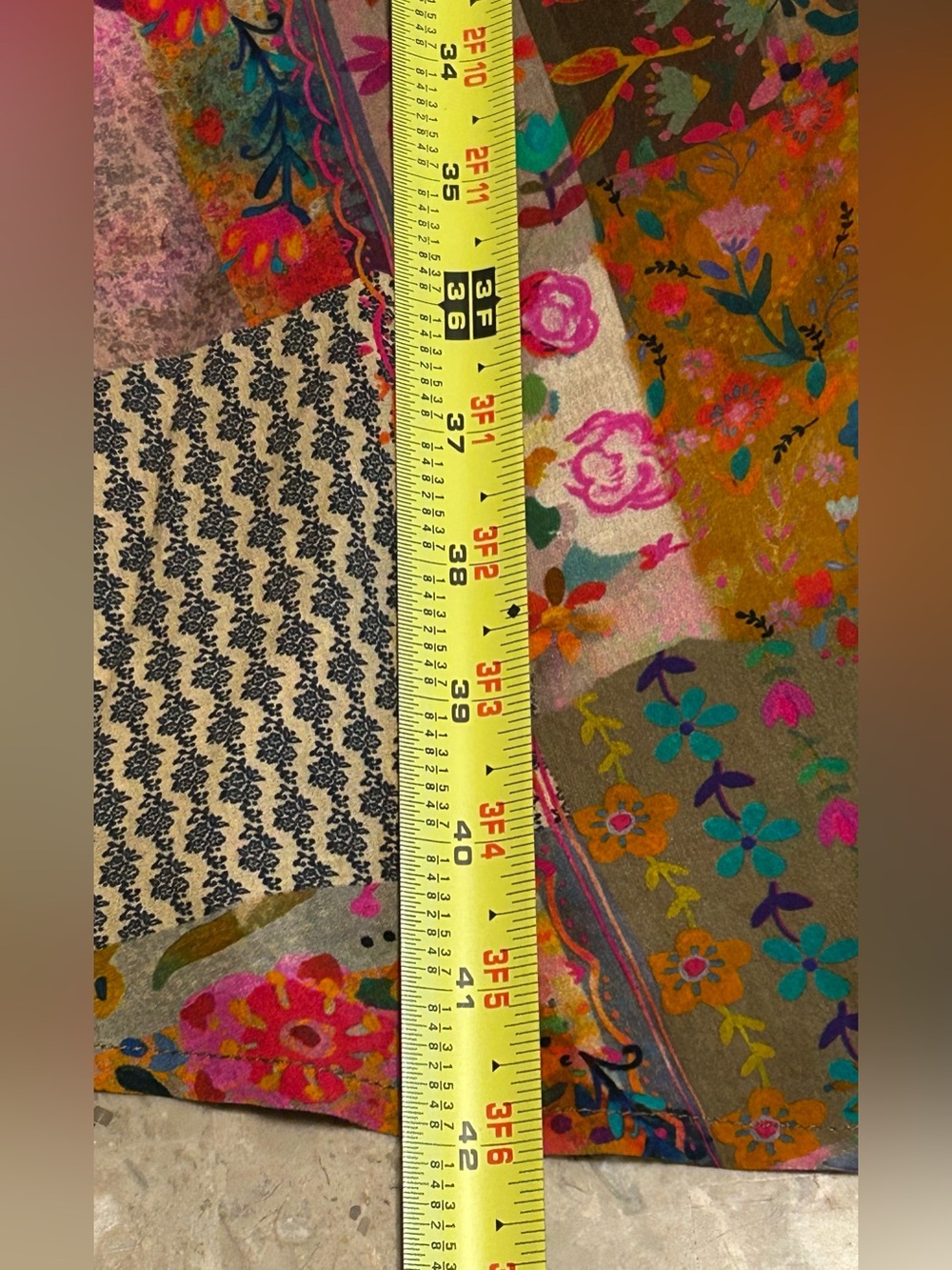 Natural Life Patchwork Floral
Maxi Skirt Side Slits Boho XL - Picture 12 of 13